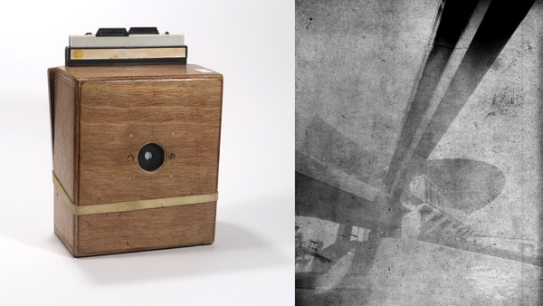 Wood 4x5 camera, based on Annick Maroussy book 'Je construis mon appareil photo', phooto paper