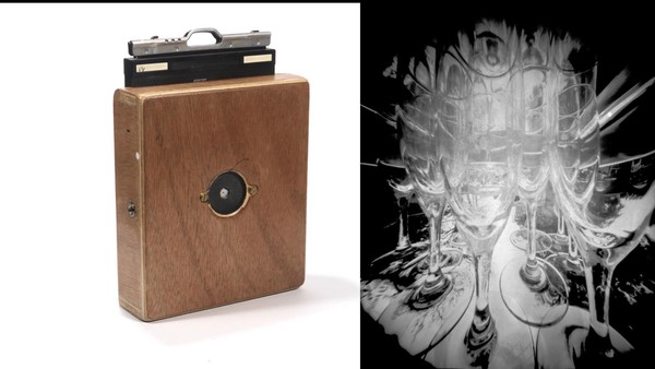 Wood 4x5 camera, based on Annick Maroussy book 'Je construis mon appareil photo', photo paper
